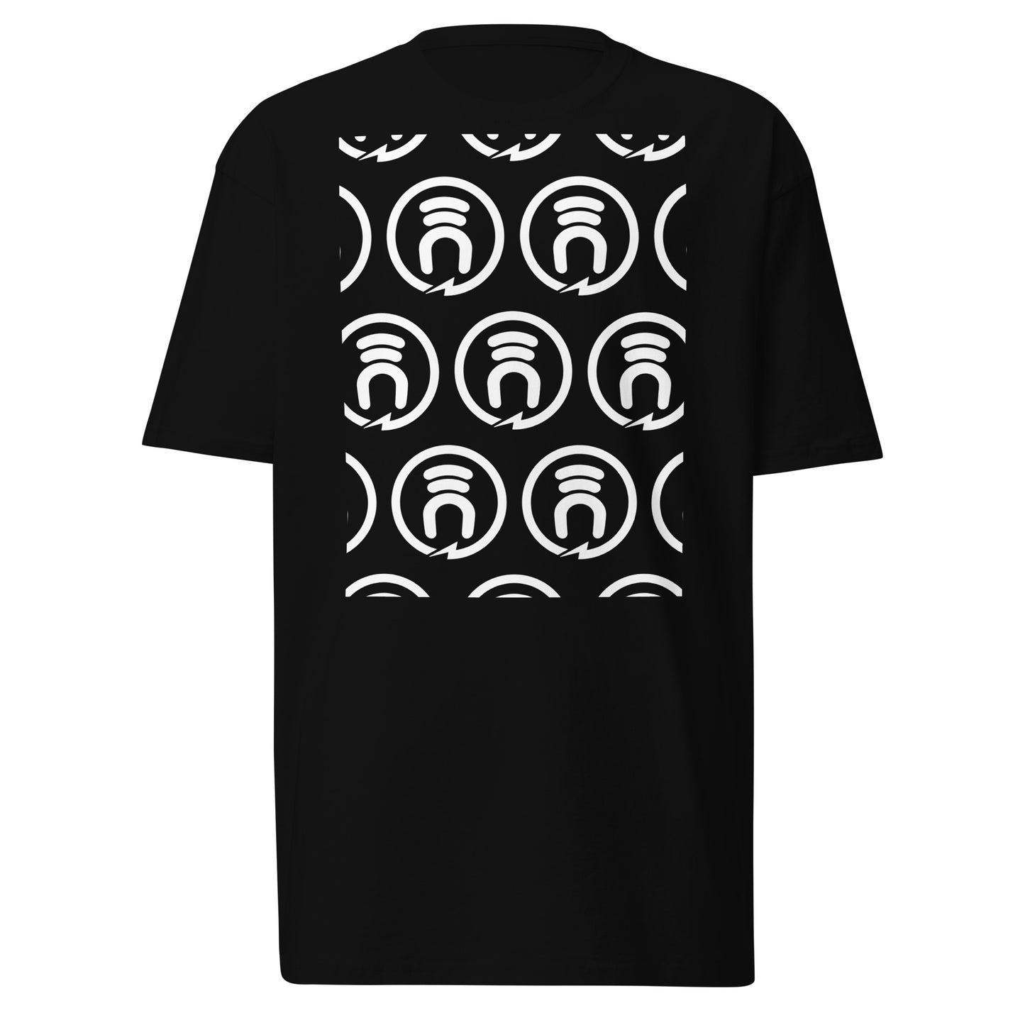 induktiv Circle Logo (repeated) premium heavyweight tee SHIPPING INCLUDED IN PRICING