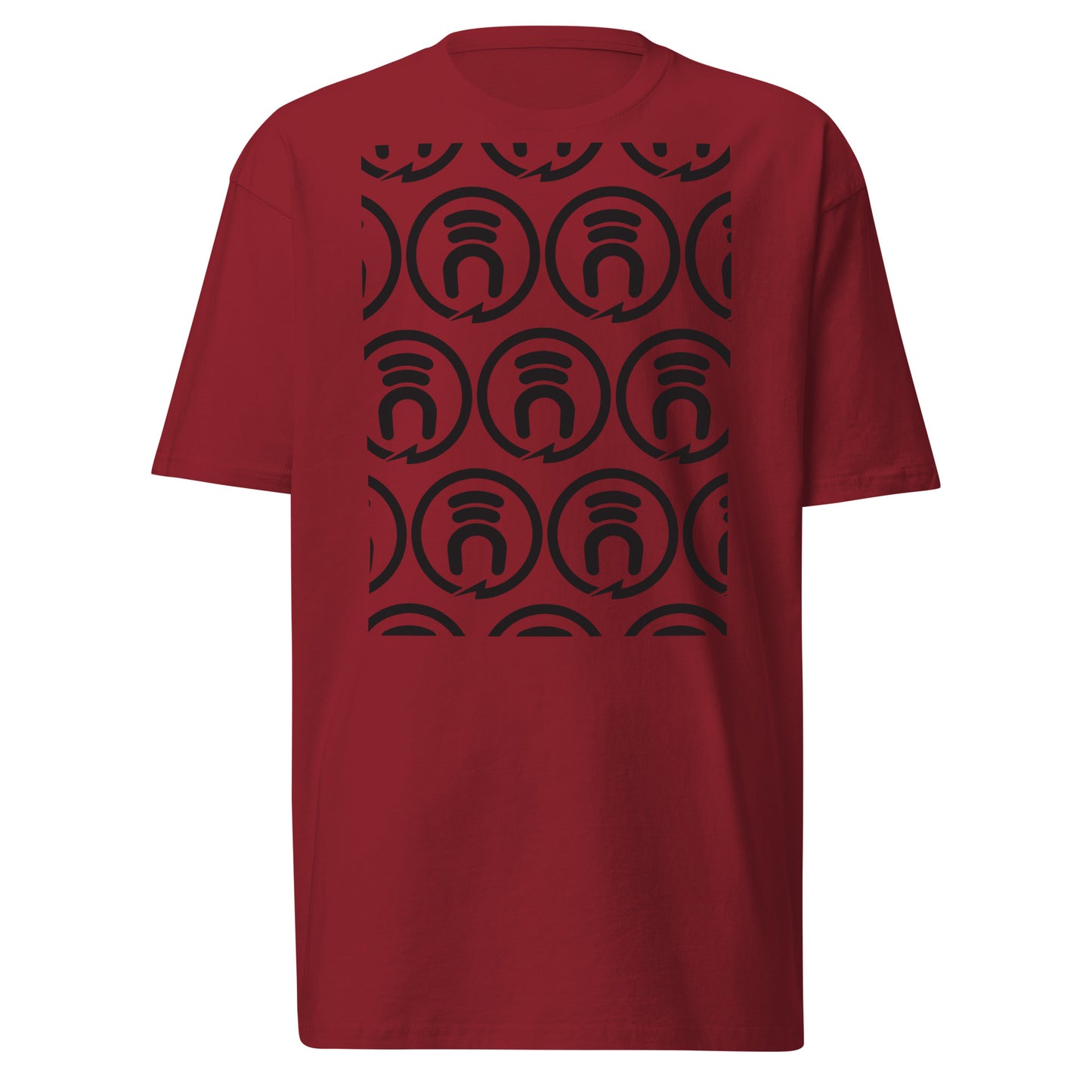 induktiv Circle Logo (repeated) premium heavyweight tee SHIPPING INCLUDED IN PRICING