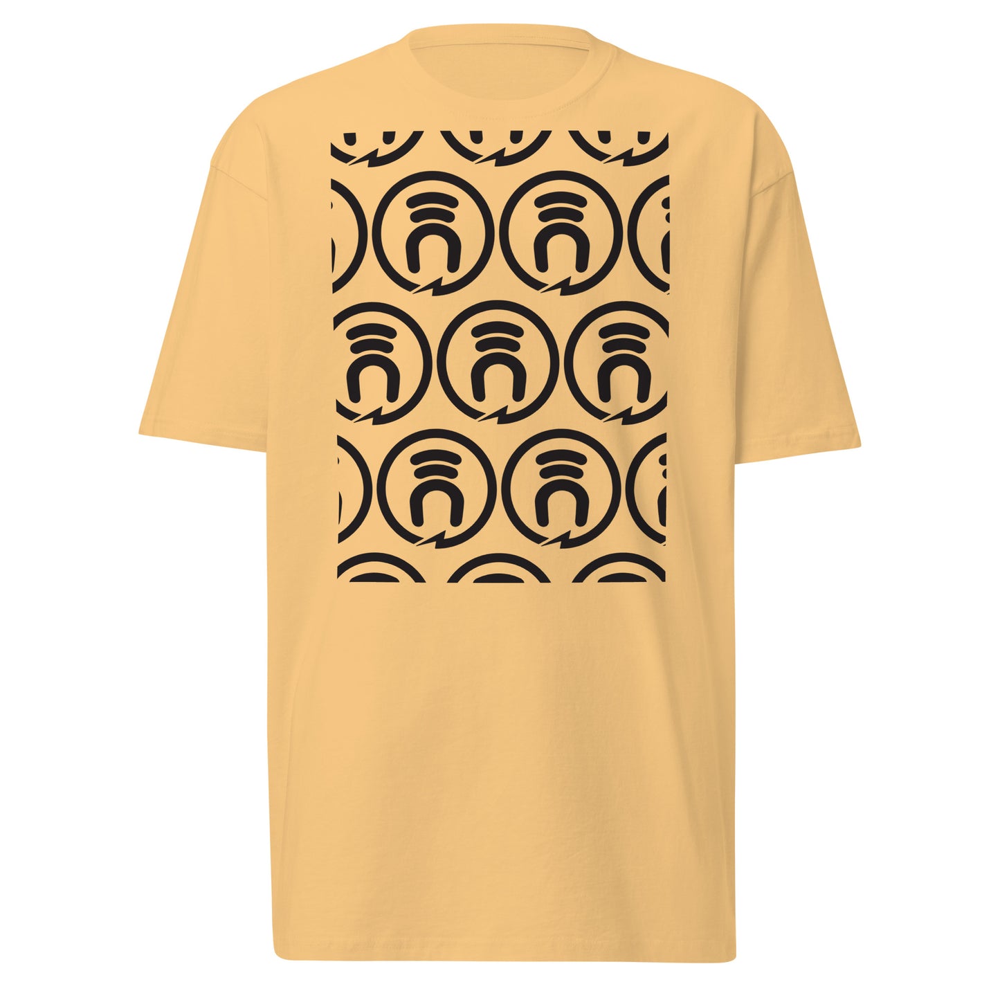 induktiv Circle Logo (repeated) premium heavyweight tee SHIPPING INCLUDED IN PRICING