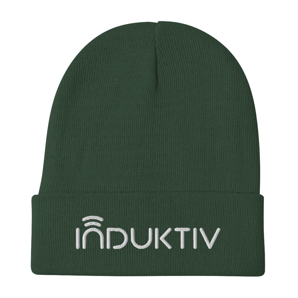 "INDUKTIV" Logo Embroidered Beanie