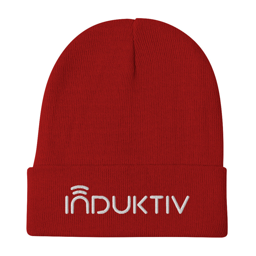 "INDUKTIV" Logo Embroidered Beanie