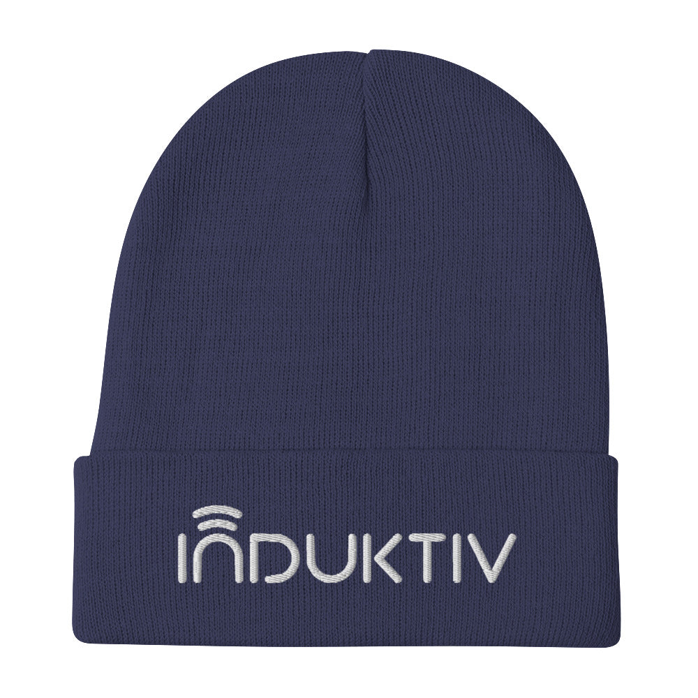 "INDUKTIV" Logo Embroidered Beanie