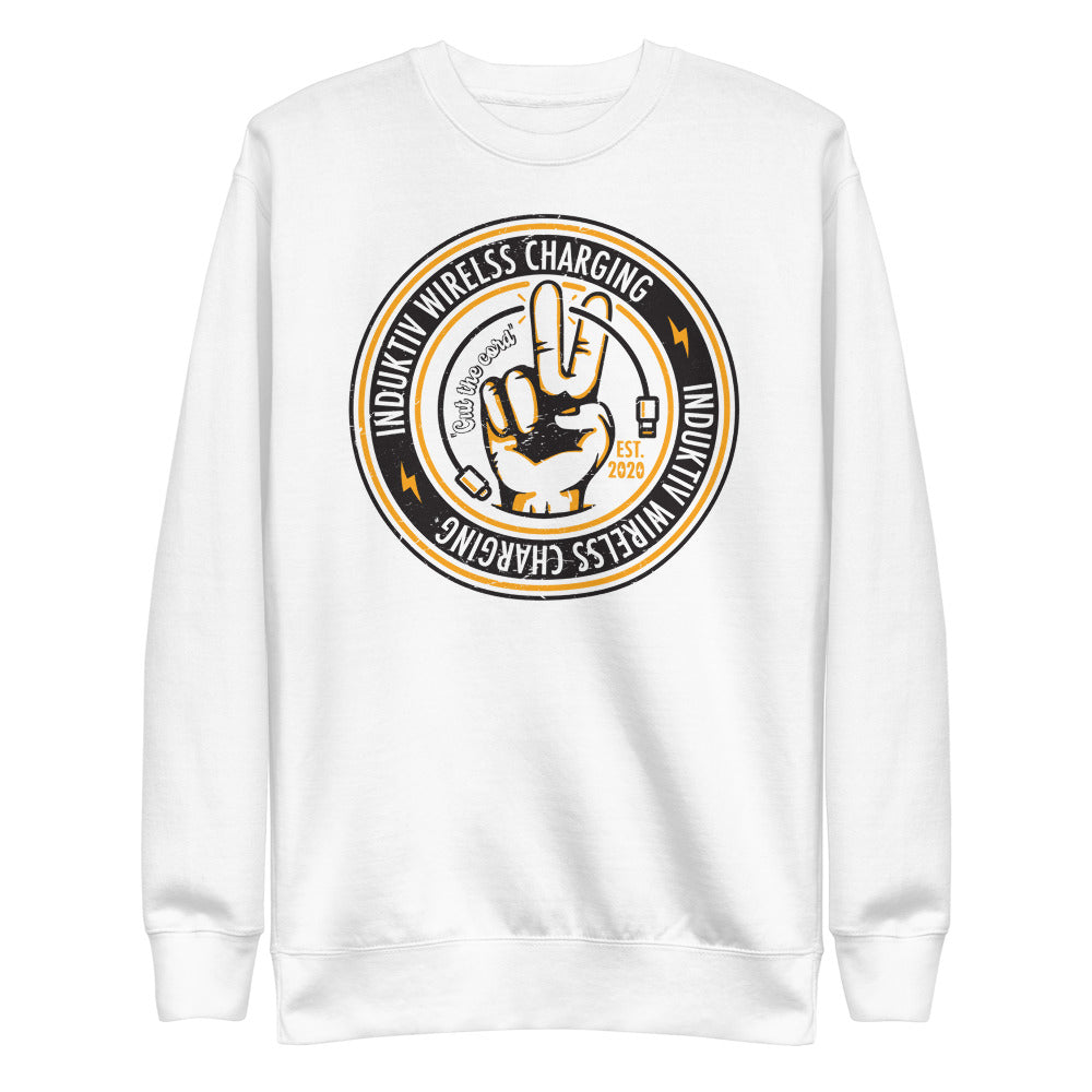 Induktiv cut the cord logo Unisex Fleece Pullover