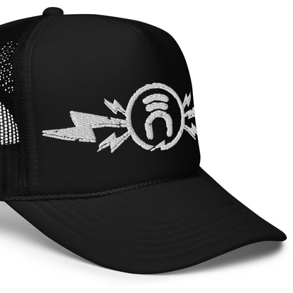 INDUKTIV lightning logo Foam trucker hat