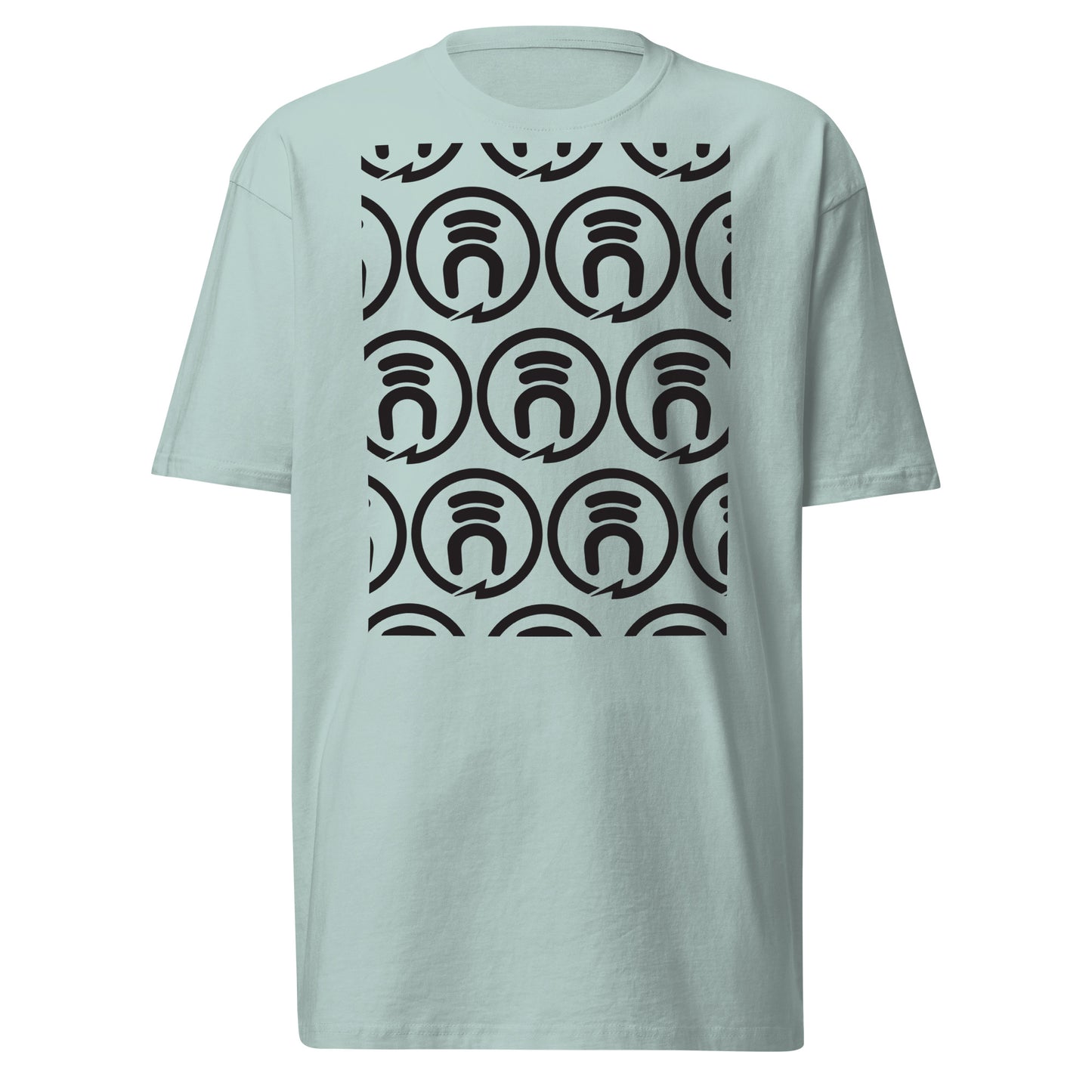 induktiv Circle Logo (repeated) premium heavyweight tee SHIPPING INCLUDED IN PRICING